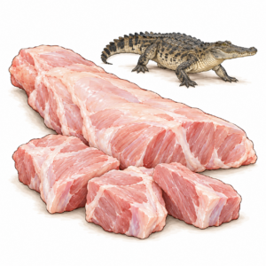 ワニ肉のイラスト